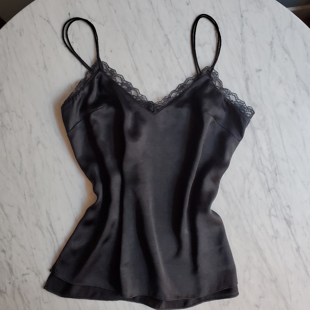All Saints silky top with lace size 6
